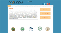 Desktop Screenshot of coalicionpr.org
