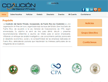 Tablet Screenshot of coalicionpr.org